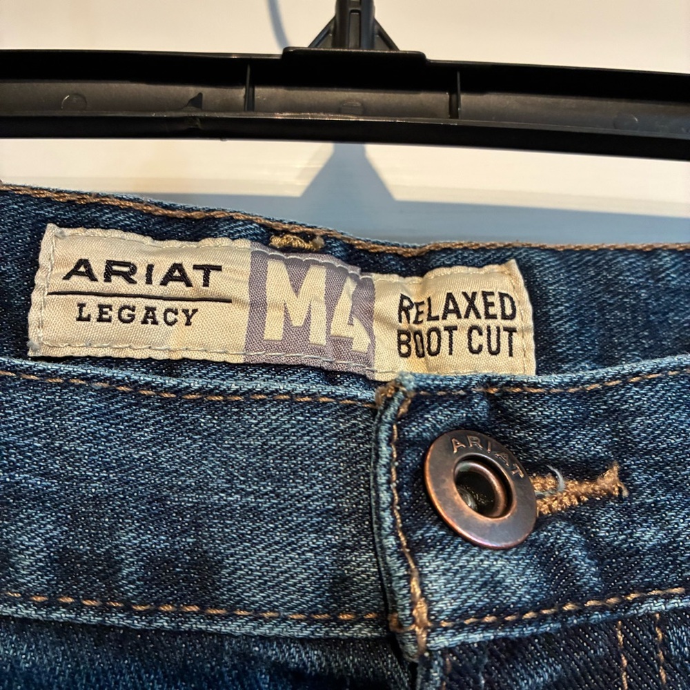 Ariat Legacy M4 Relaxed Boot Cut Men's Jeans**ALTERED**READ - Picture 4 of 16
